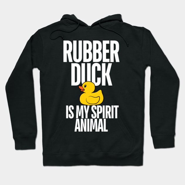 Rubber Duck Is My Spirit Animal Funny for Kids, Boys, Girl Hoodie by madara art1